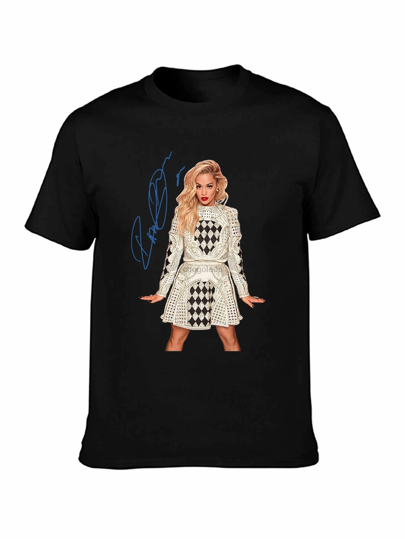 L378 توقيع ريتا أورا تي شيرت تي شيرت توقيع توقيع سيكريت سانتا