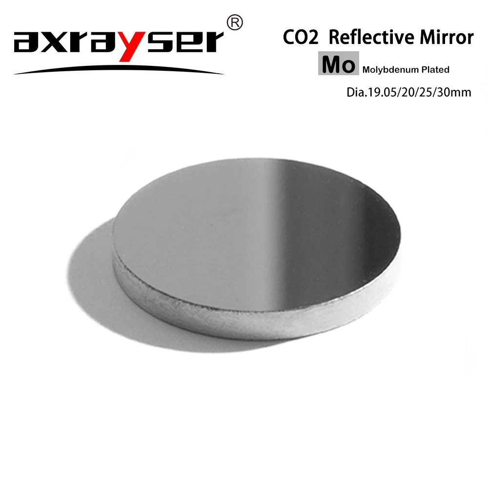 CO2 Laser Reflective Lens Mo Mirror Dia.19.05 20 25 30 38.1mm Thickness 3mm for Cutting Engraving Machine