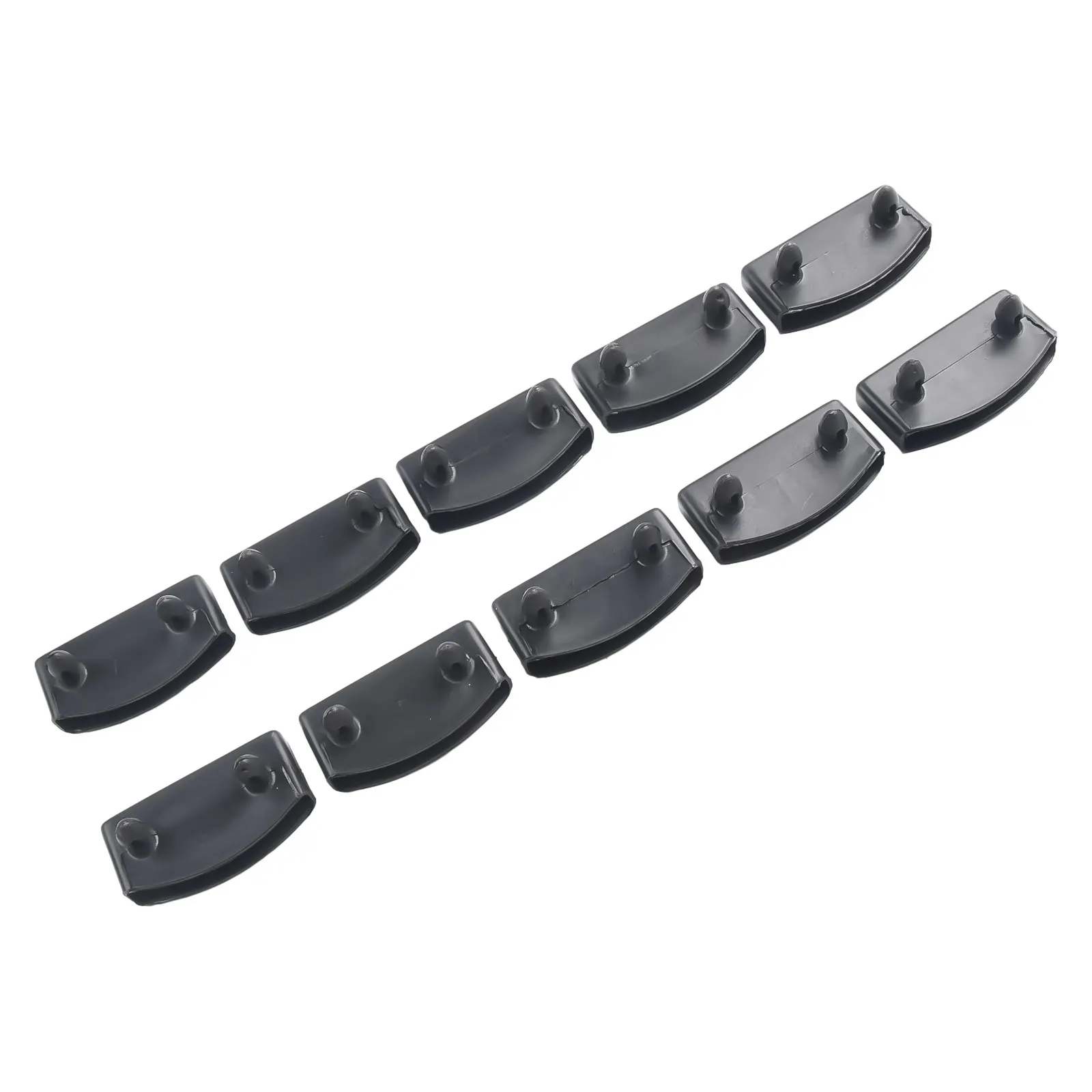 10/30pcs מיטה slat מחזיקי פלסטיק מכסה מכסה cenetre מסתיים באמצע 2 סיכות צד תחליף 55 מ