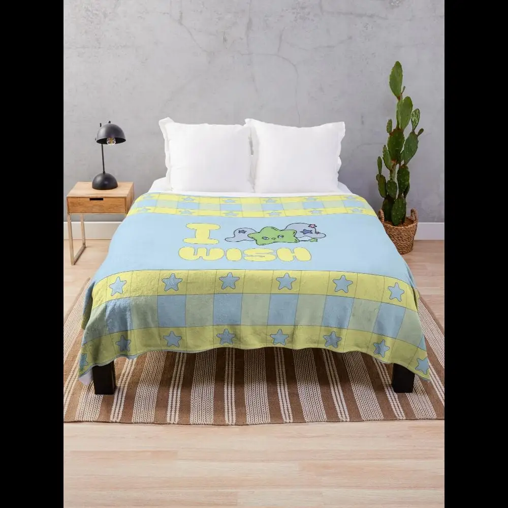 Wishful Plaid NCT WISH Überwurfdecke aus weichem, gemütlichem Fleece für Zuhause, gemütliches Dekor, Wohnzimmer, Couch