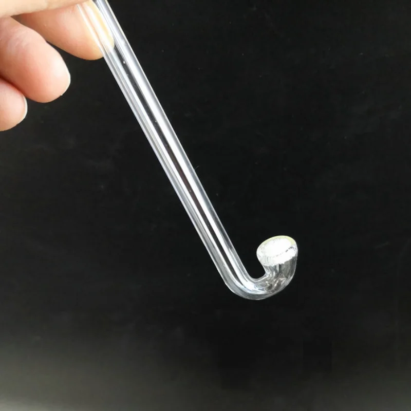 1Pcs Lab Glass Sand Core Curved Type Gas Dispersion Tube Guiding Glass Pipe, Sand Plate Gas Diffusion Distribution Tube