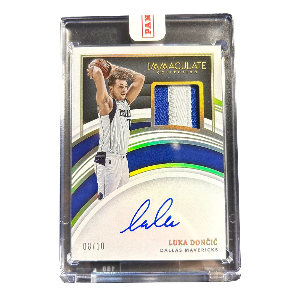 PANINI Luka Doncic DIY HOMEMADE Jersey material collection card bricks Basketball boy birthday present glitter signature texture