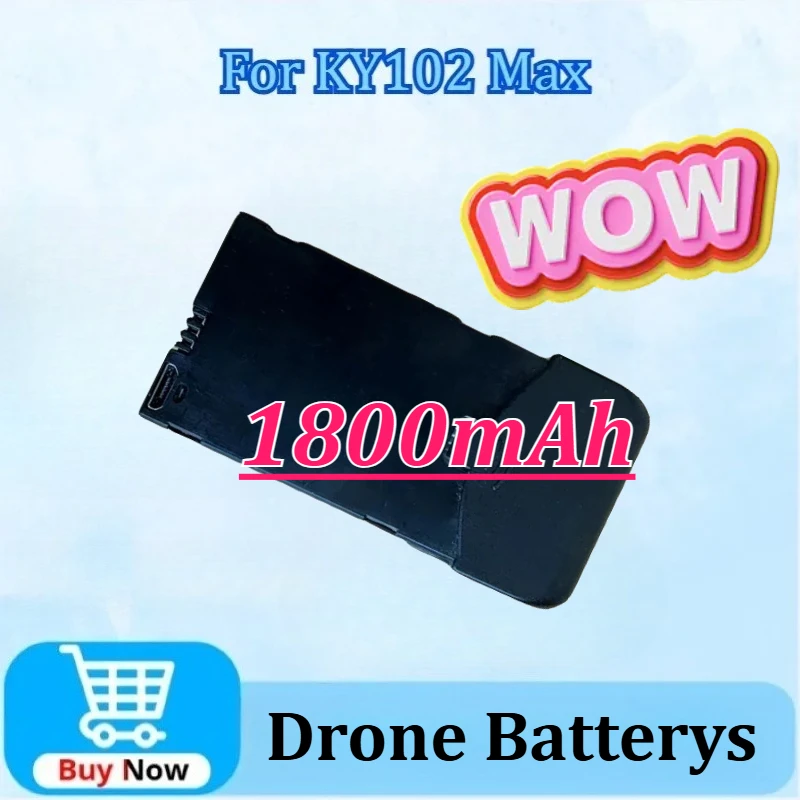 

3.7V 1800mAh Replacement Drone Battery For KY102 Max RC Plane Battery Accessory Parts Powerful Replacement Battery High-Capacity