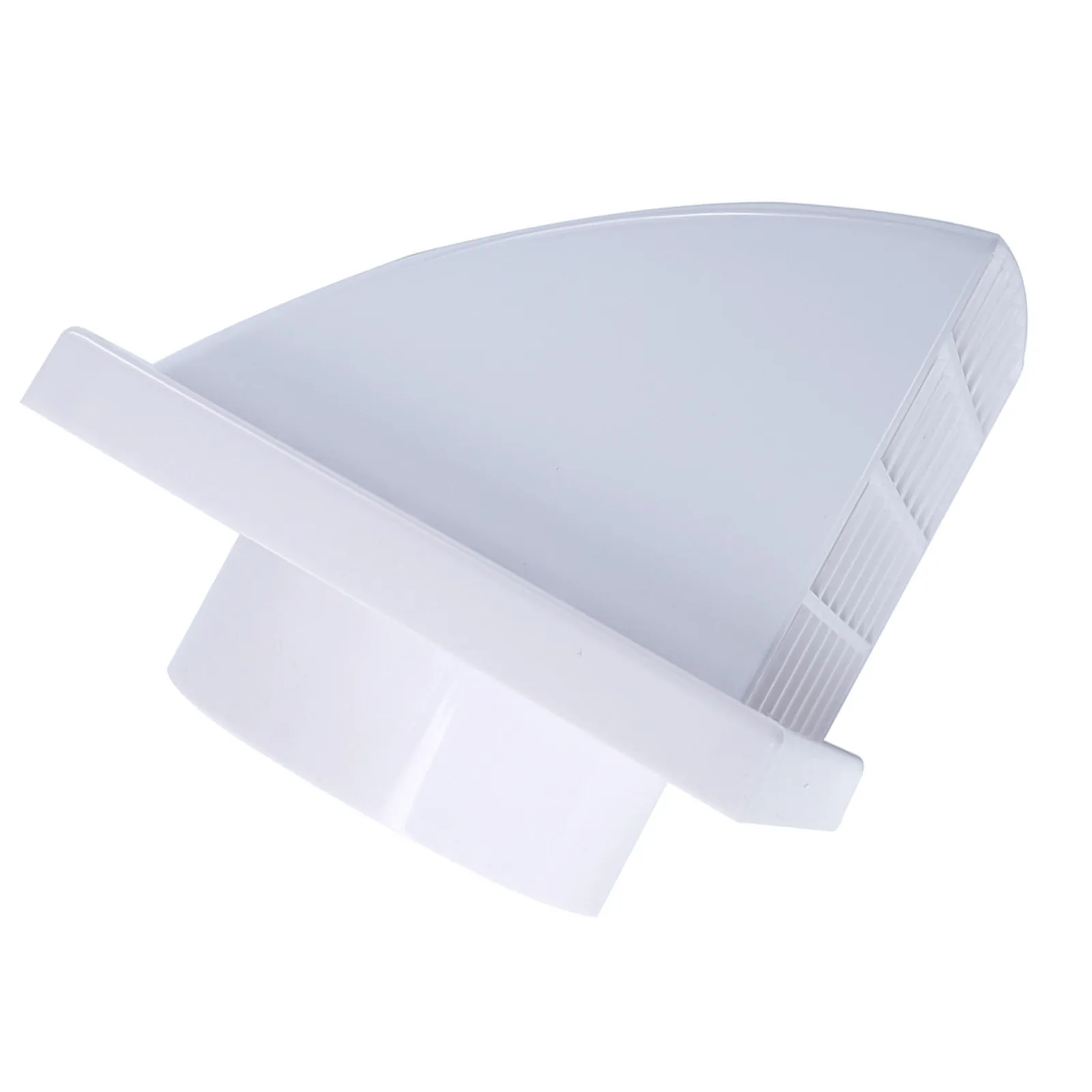 External Wall Vent Cover 125mm ABS Exhaust Cap for Range Hood Kitchen Bathroom Outdoor Air Vent White
