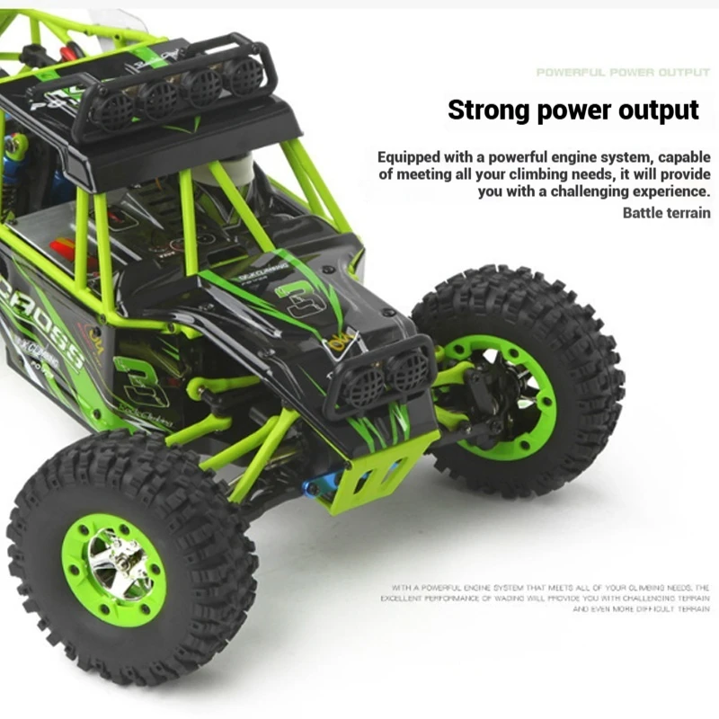 WL Remote Control Rc Four-Wheel Drive Charging Off-Road Climbing Car 1:12 Full Scale Toy Racing Car High-Speed Drift Racing Car