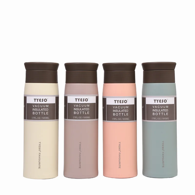 Tyeso Coffee Cups Water Thermos For Girls Stainless Steel Tumbler  Double-Layer Insulation Coffee Cup To Carry Cold And Hot Mugs