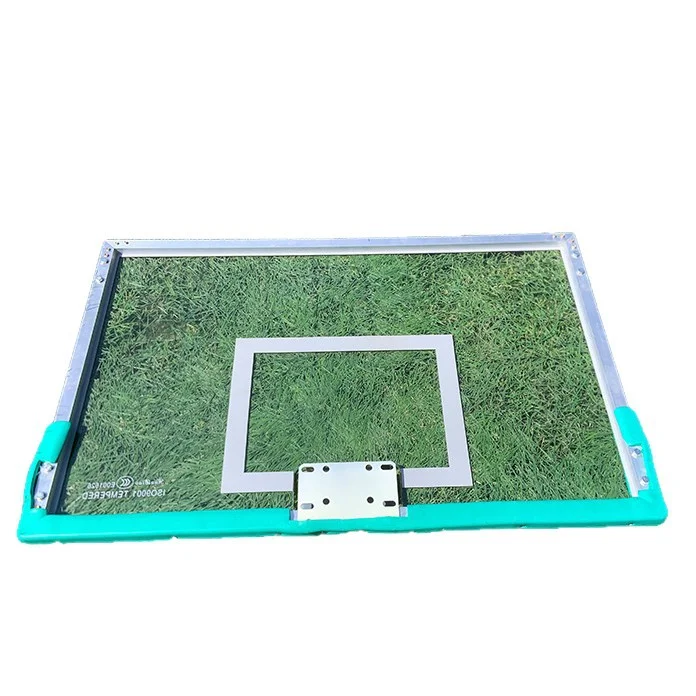 لوح كرة السلة إطار كرة السلة في الهواء الطلق القياسية في الهواء الطلق الكبار كرة السلة هوب المجلس الزجاج المقسى