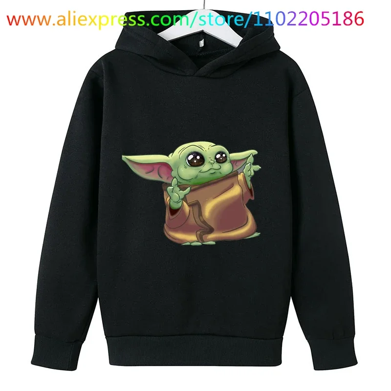 Baby yoda Hoodie kids Sweatshirts Girls Clothing Toddler Baby Boy Clothes Hoodies movie Sweatshirt