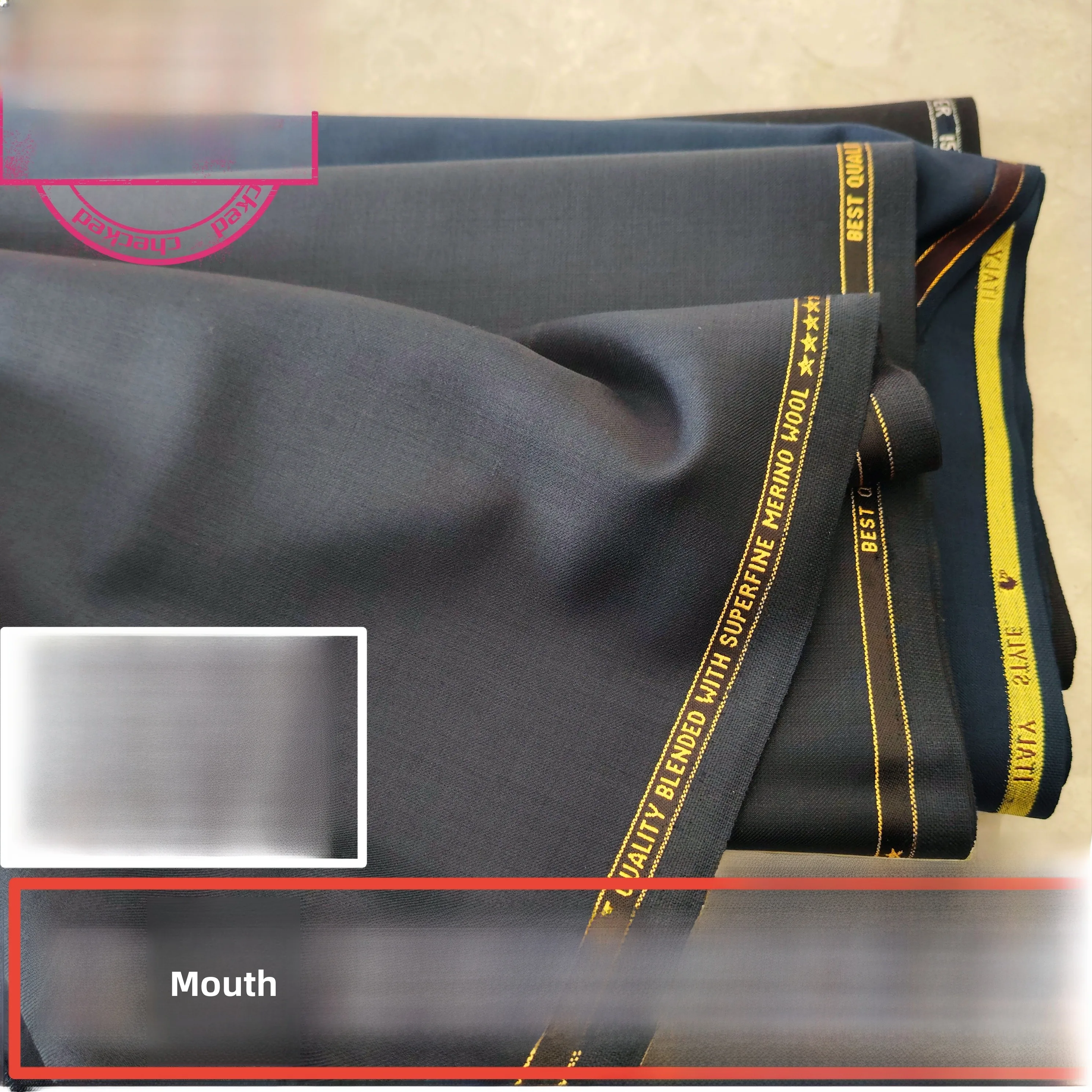 

Premium Full Wool Suiting Fabric Custom Made Professional Design Italian Origin Pure Color Four Seasons Universal Apparel