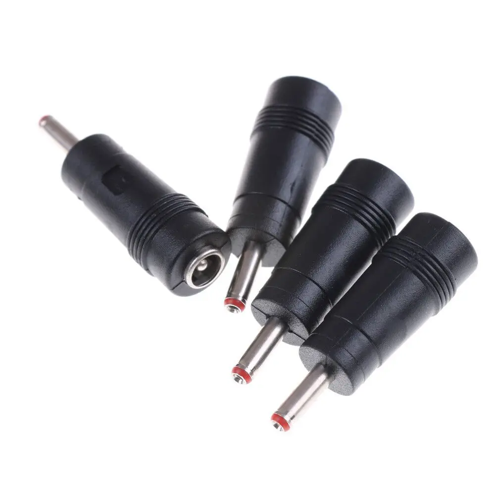 6pcs 5.5X2.1 Mm To 5.5X2.5/3.5/4.0 Mm Male Dc Power Connector Adapter Laptop