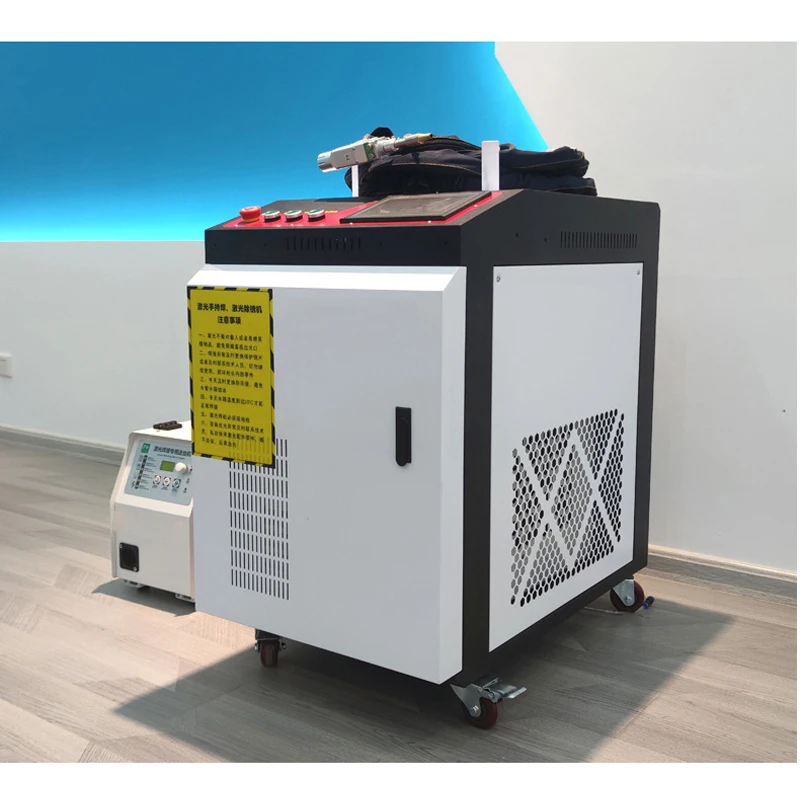 휴대용 휴대용 레이저 용접기, 절단 레이저 녹 제거 장비, 금속 및 강철, 220V, 1500W