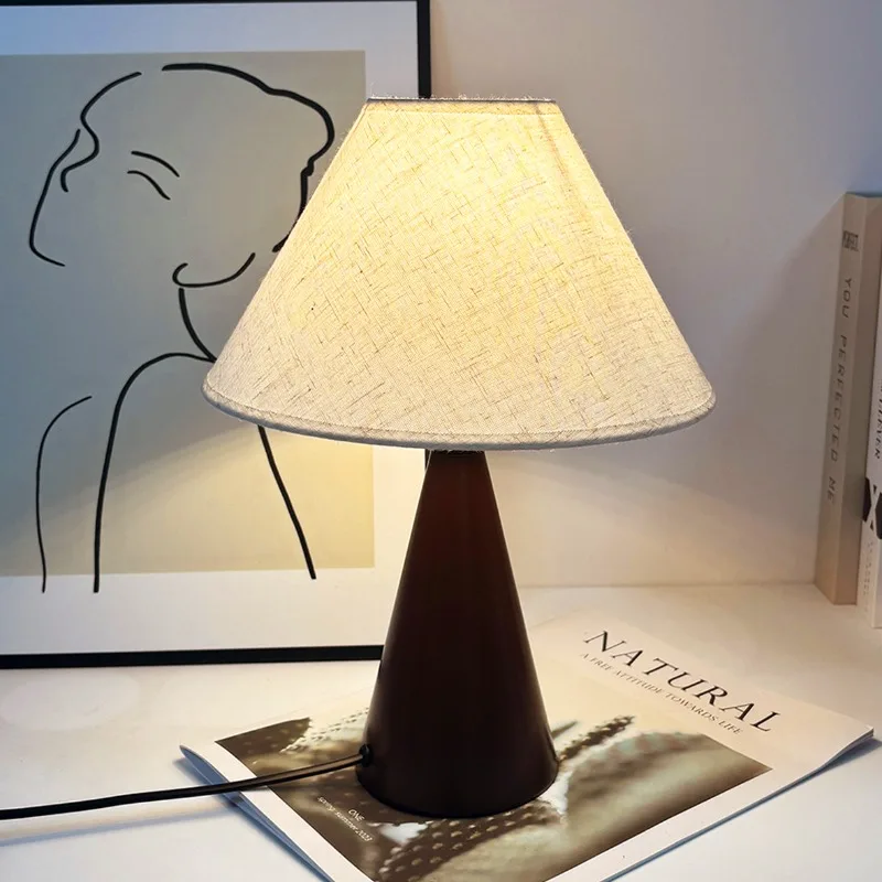

Table Lamp Medieval Style Premium Printed Dimmable Soft Glow Eye-Caring Bedside Lamp for Bedroom Nightstand Living Room Home Atm