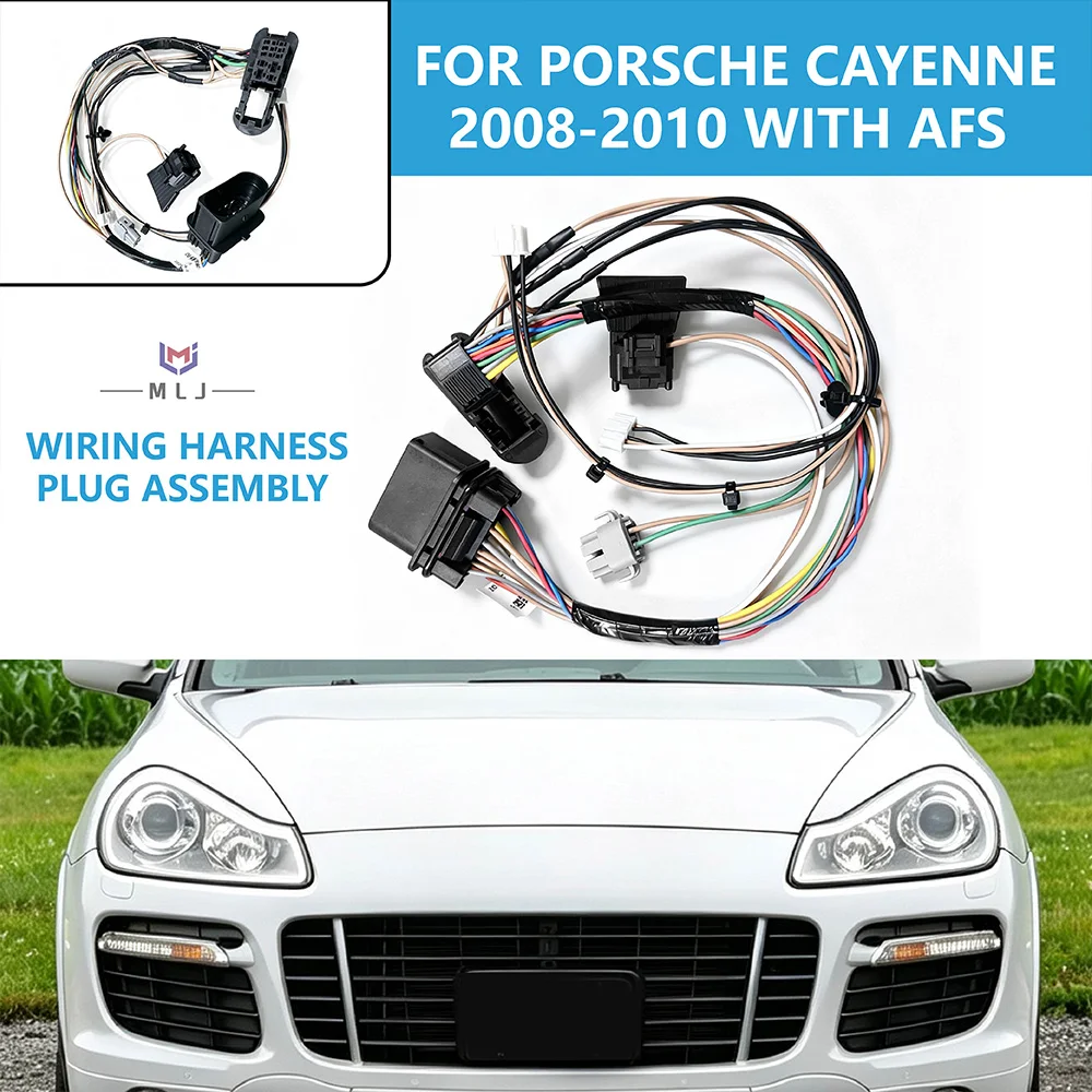 For Porsche Cayenne 2008 2009 2010 With AFS Car Headlights Wiring Harness Internal Plug Component Assembly Headlamp Repair Parts