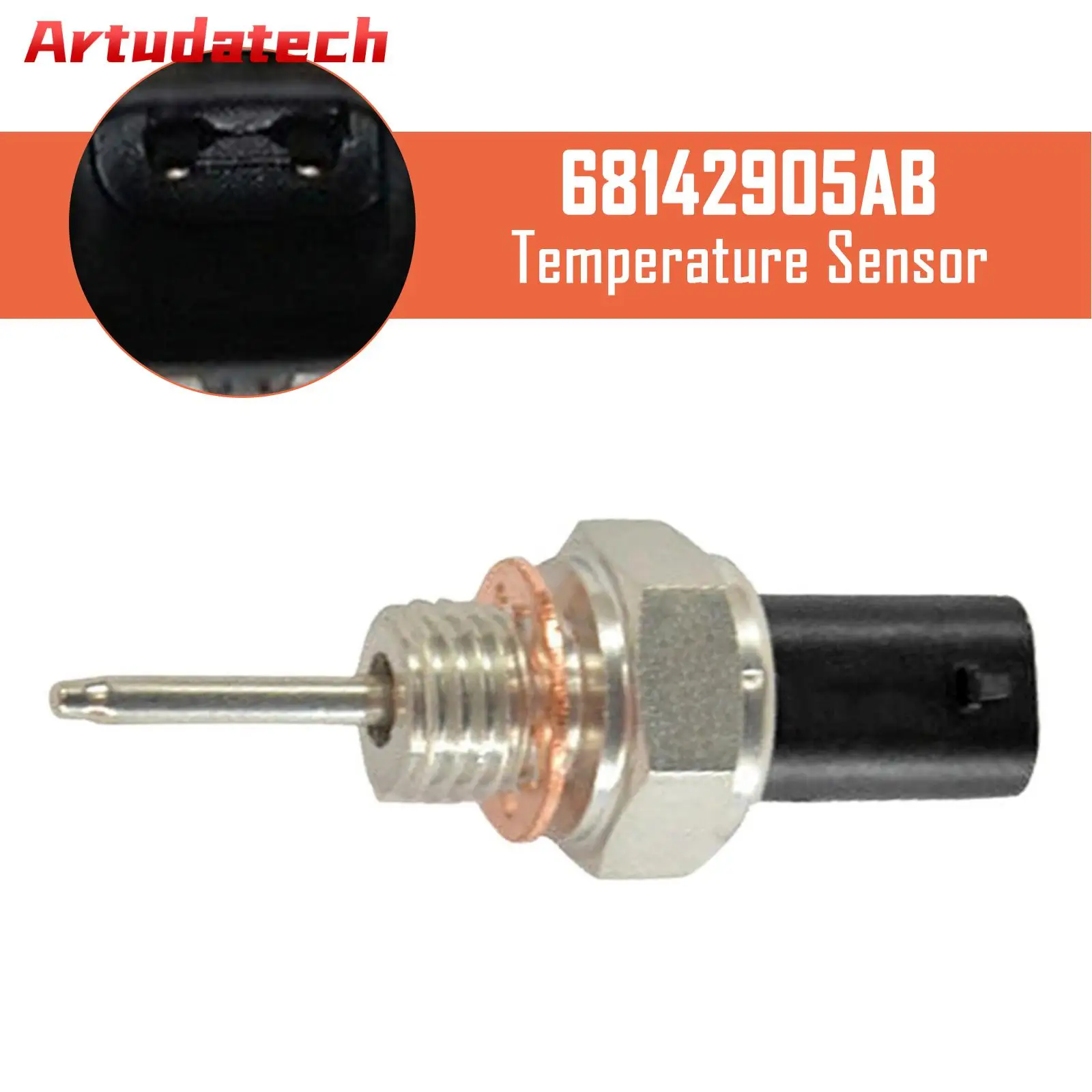 

Датчик температуры Artudatech 68142905AB для Jeep Wrangler для Ram 1500 2500 3500 2014-23, автомобильные аксессуары