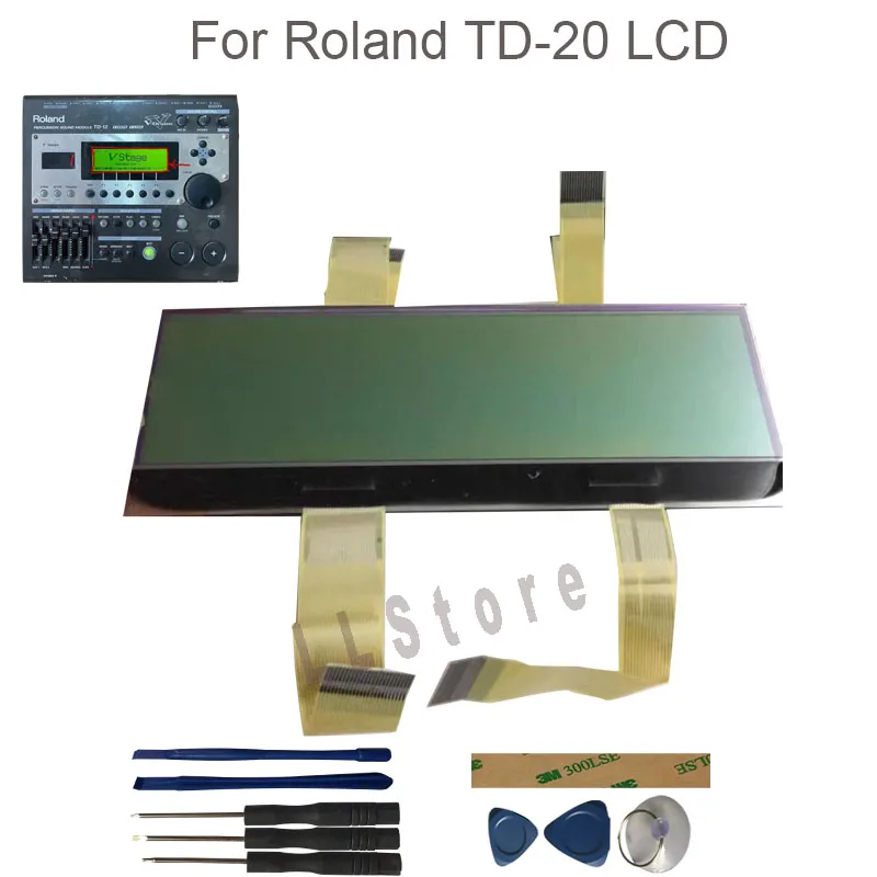 Tested New For Roland TD20 TD12 LCD Display Digitizer Sensor Panel Assembly With Service Tools