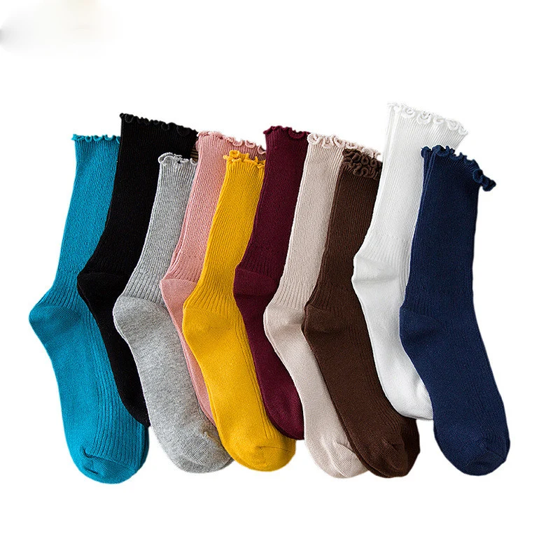 Meias de lã quente para mulheres, meias de algodão respirável, meias curtas, presentes Retro Sox fofos, primavera, outono, inverno, venda quente, 1 par, moda