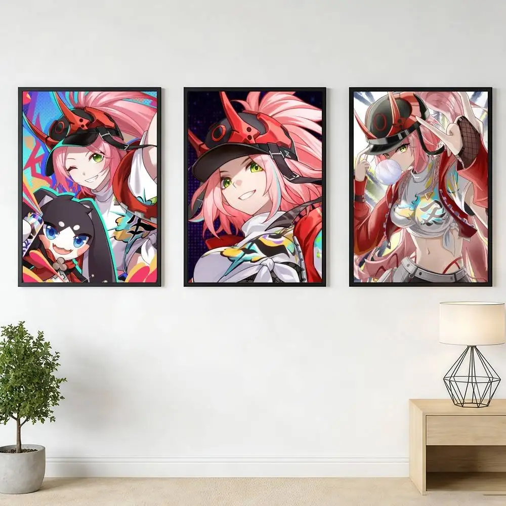 Game Honkai Star Rail Rappa Poster Stickers Premium Art Print Retro Wall Decor Living Room Bedroom Home Waterproof HD Gifts