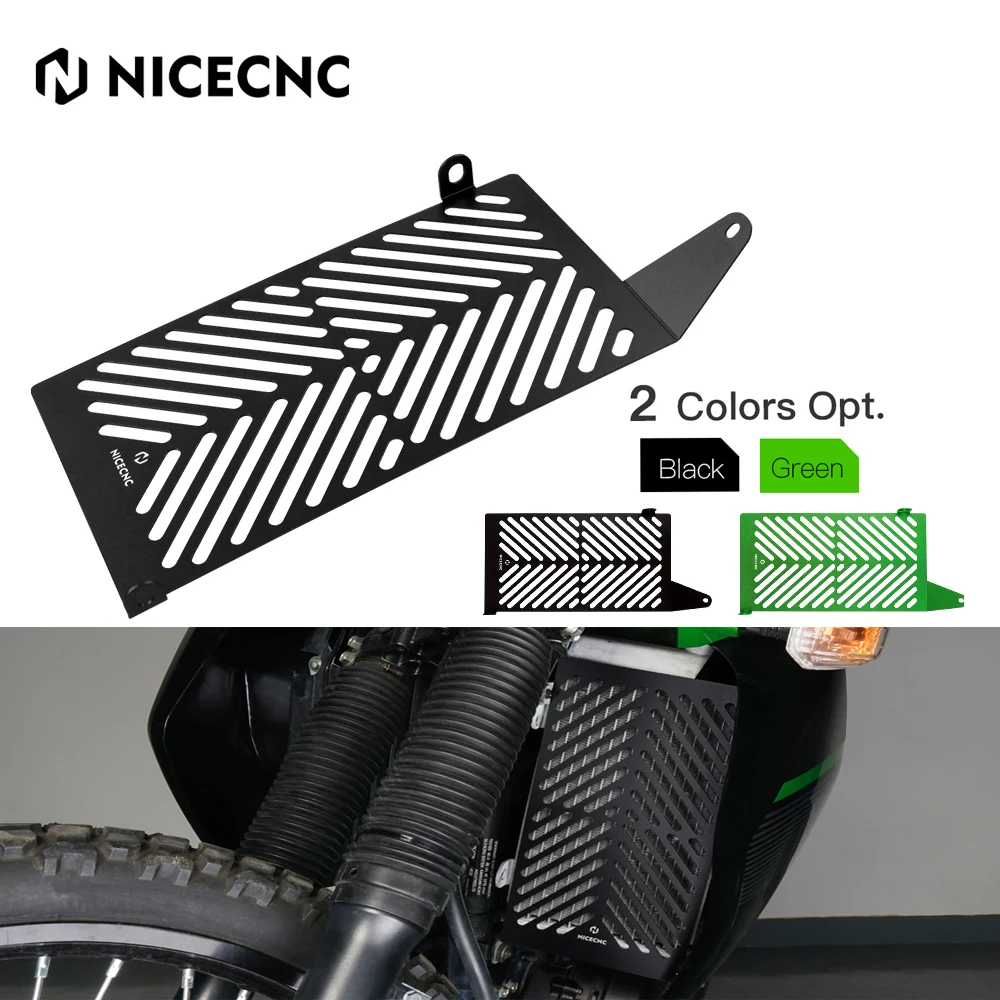 NICECNC Aluminum Radiator Guard Grille Cover for Kawasaki KLR650 2008-2018 2017 2016 2015 2014 2013 2012 2011 2010 2009 2008