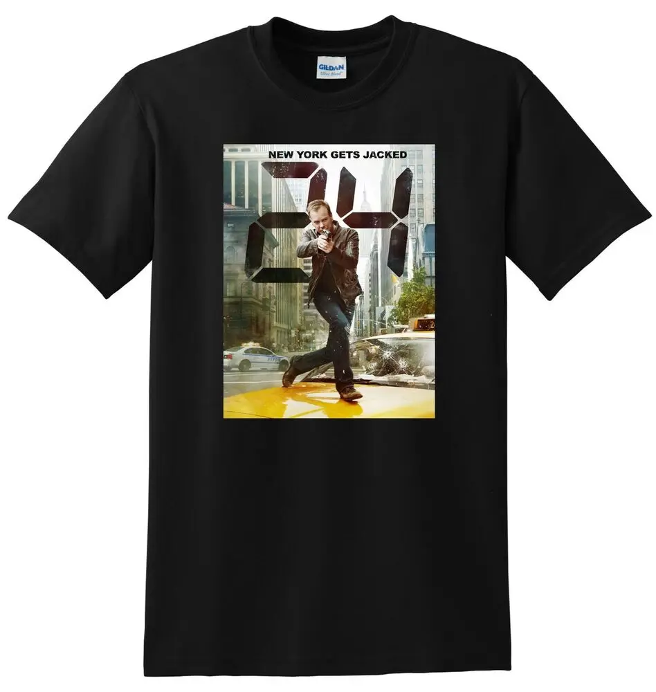 24 T SHIRT Tv Show Season 1 2 3 4 Bluray Cover Poster Tee SMALL MEDIUM LARGE XL Unisex T-shirts For Man Woman Short