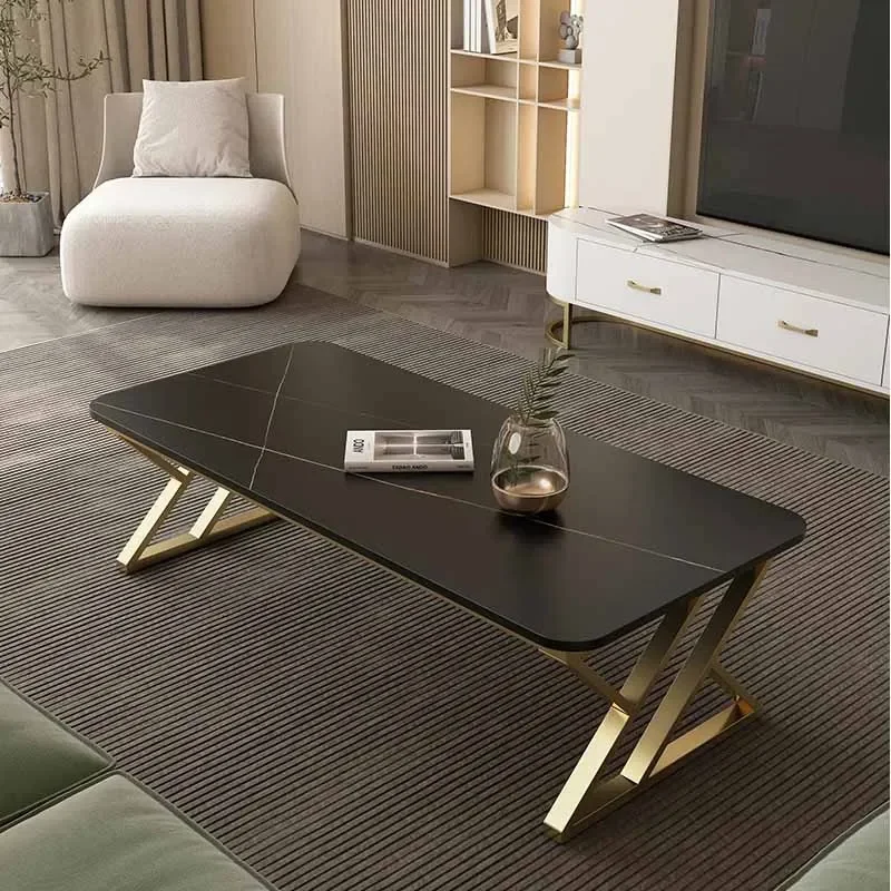 

Luxury Metal Coffee Tables Modern Design Center Rectangular Coffee Tables Nordic Minimalist Mesa Auxiliar Salon Home Furniture