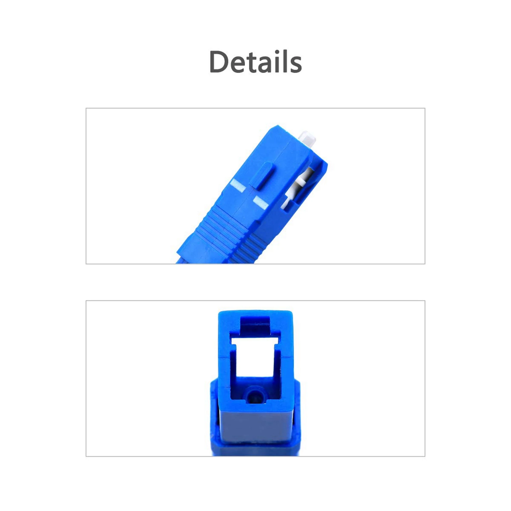 AB42-2X Optical Equipment Tool LC Female To SC Male Hybrid Flange Singlemode 9/125 SM Optical Fiber Adapter Connector