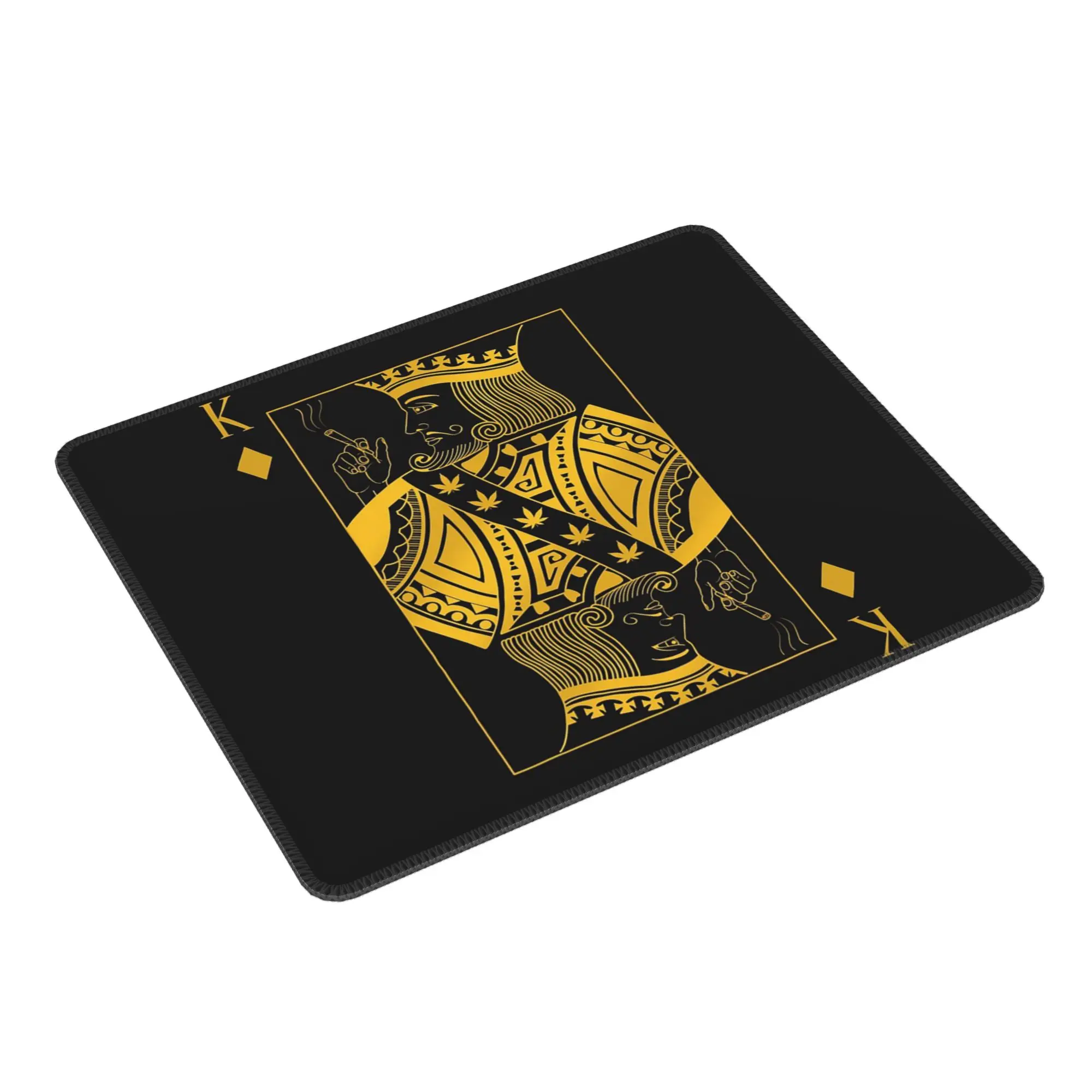 King of Diamonds Black Poker Playing Card Mouse Pad Computer Keyboard Mouse Mat PC Laptop Desk Mat Office Accessories Table Mats