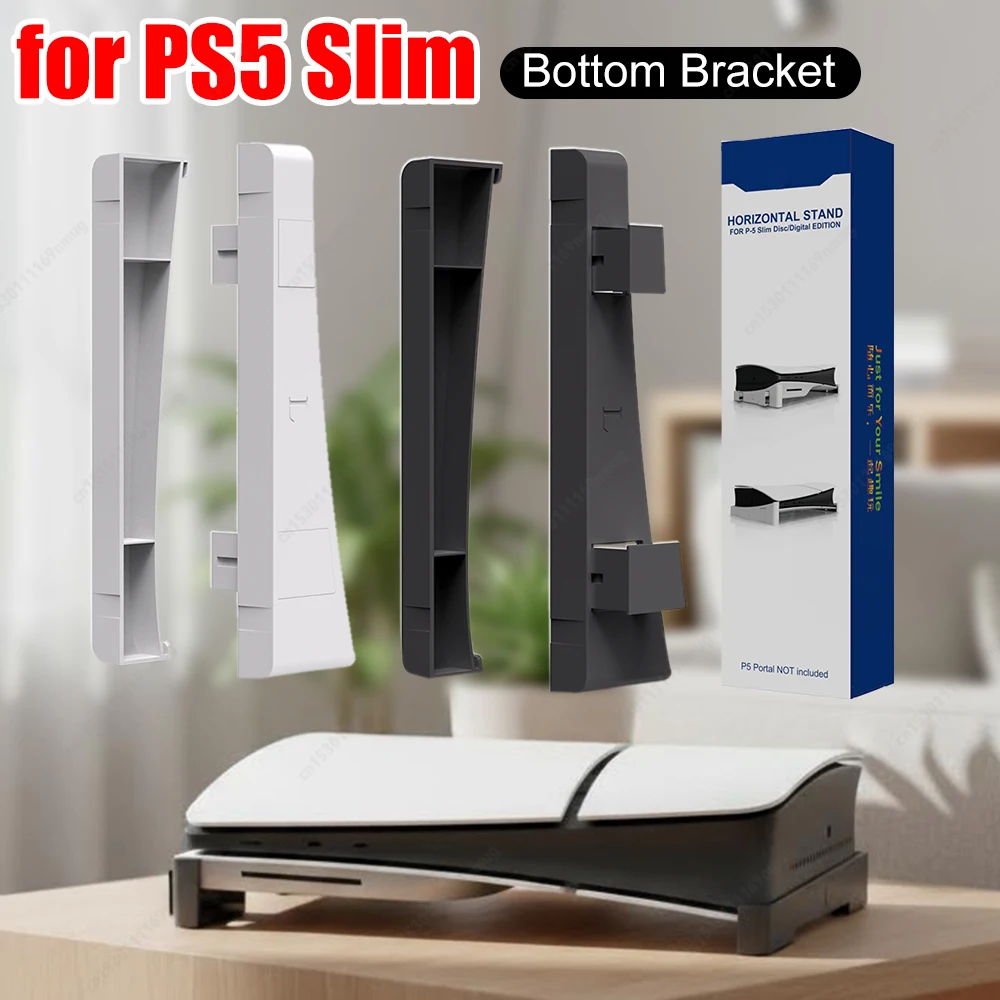 Horizontal Stand with Anti-Slip Mads Display Stand Accessories Side Stand Base for Playstation 5 Slim Disc & Digital Edition