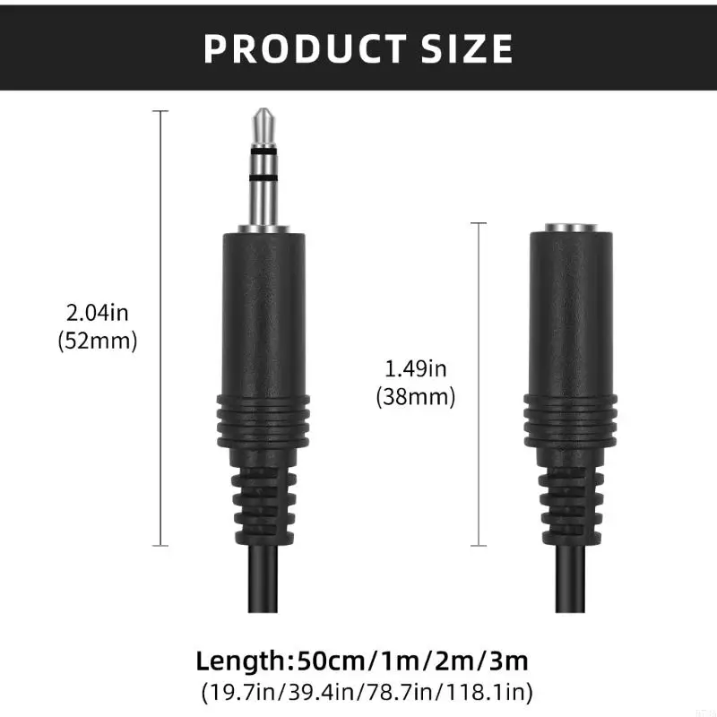 Dây nối dài nghe stereo 3,5 mm chất lượng 573A cho nghe máy tính bảng Điện thoại