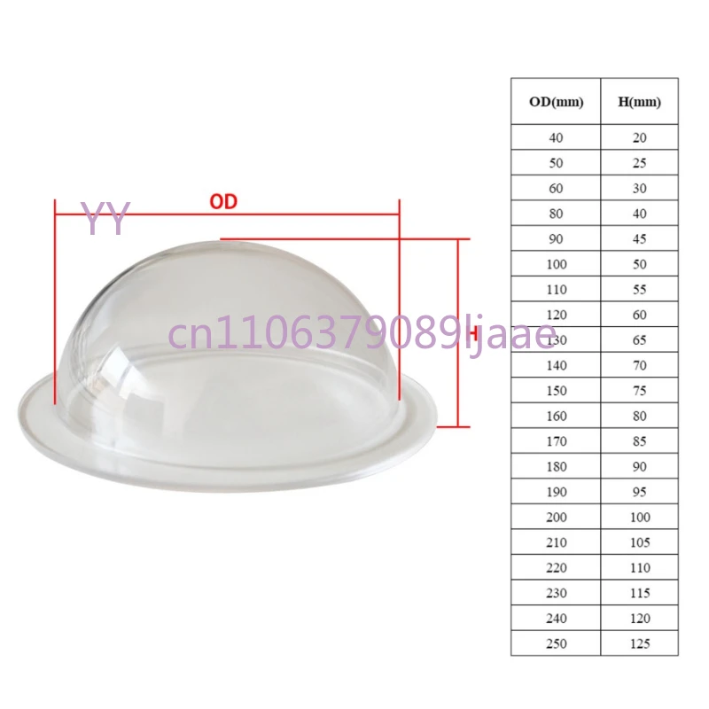 

2 шт. прозрачные купольные крышки для камер видеонаблюдения, акриловые корпуса для внутреннего/наружного использования, замена для систем CCTV
