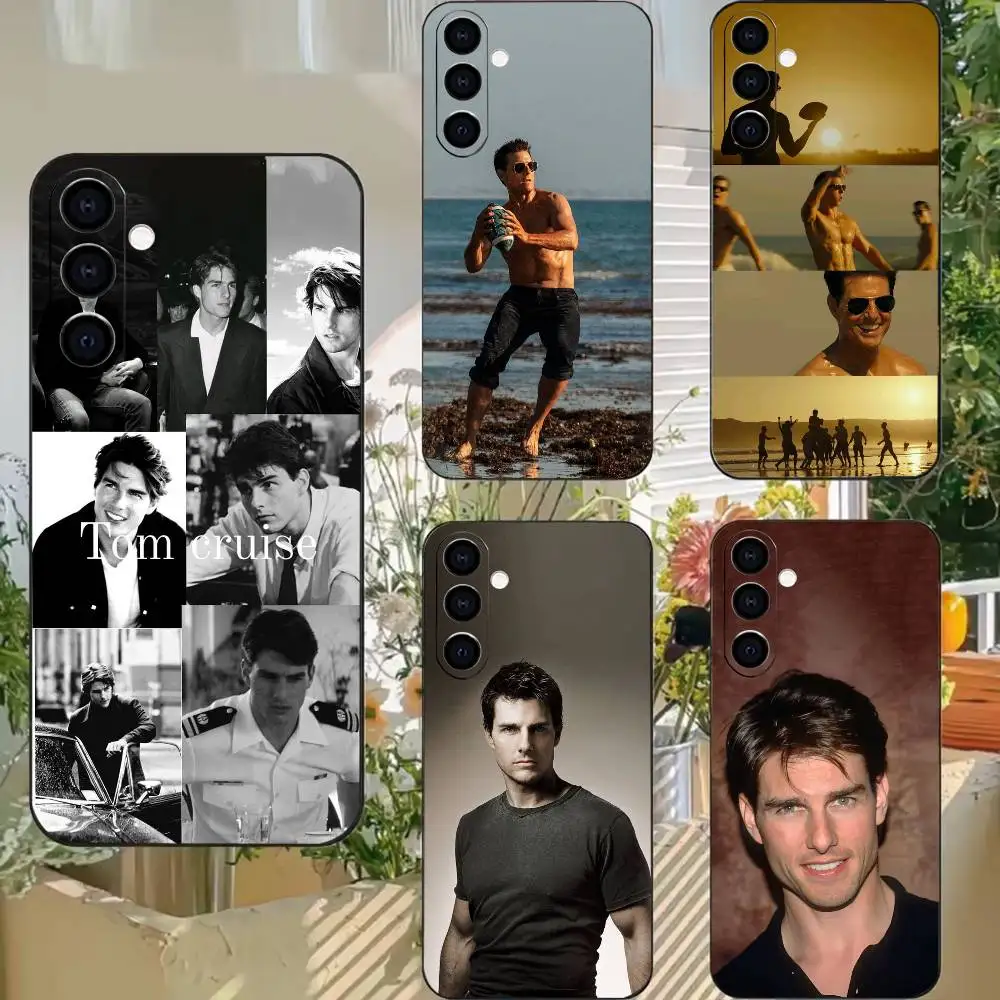 World-famous actor T-om C-ruise  Phone Case For Samsung A73 20,21s,22,31,32,52,53,72 Soft Black Shell