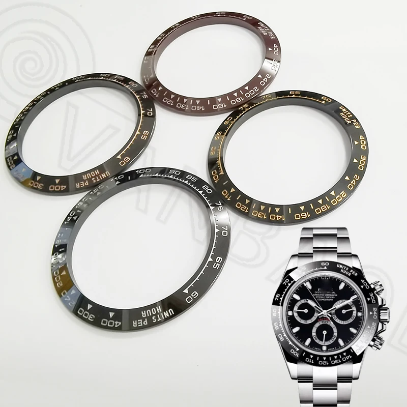 2025 High Quality Advanced Platinum Words Ceramic Bezel for RLX Cosmograph Day-tona 116500 116518 116515 116506 Automatic Watch