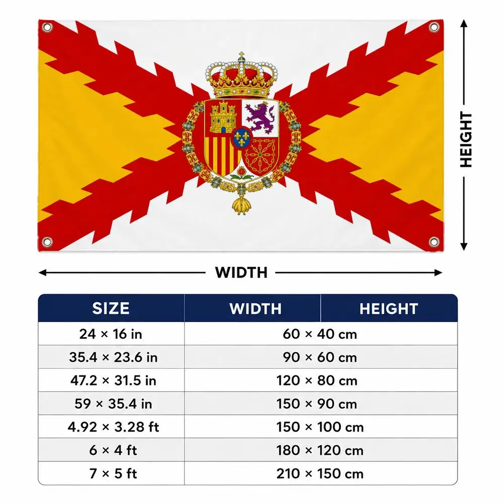 Flag Spanish Empire flag Flags decor flag banner,wall hanging flag,indoor outdoor wall decor,yard garden porch patio