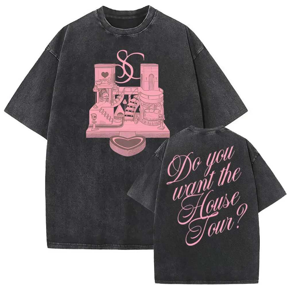 2026 New Style Sabrina Carpenter  House Tour T-Shirt Same As Official Website High Quality Cotton Round Neck Clothes