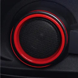 Car Door Audio Speaker Sound Horn Ring Sticker Decoration Trim Car Styling Accessories for Mini Cooper F55 F56 F57 2023 2022 21