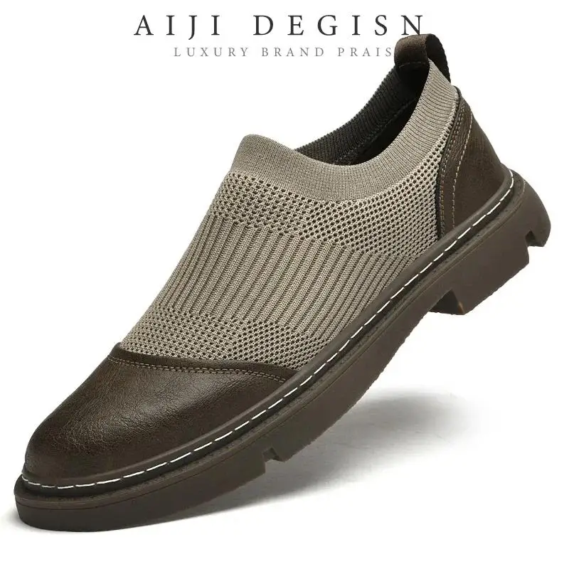 

Дышащая мужская обувь без шнуровки, новое поступление, модные мужские кроссовки, мужская повседневная летняя прогулочная обувь, мужские лоферы высокого качества