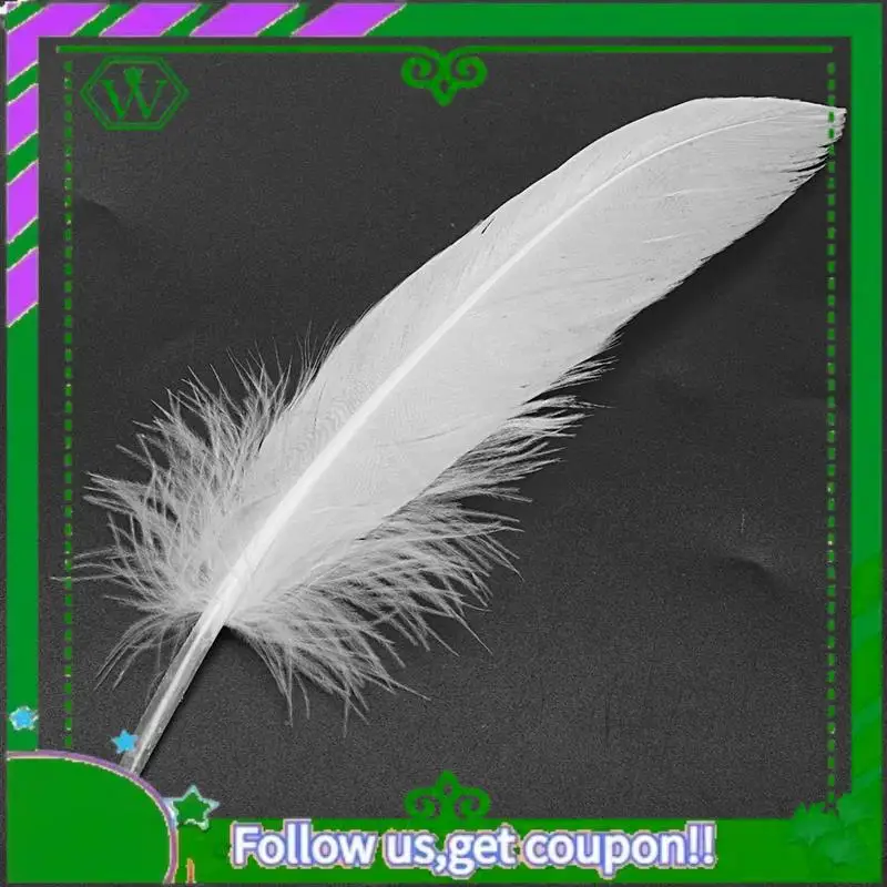 A18P-1000Pcs plumas blancas ganso artesanía para sombreros de fiesta manualidades decoración de boda 15-22Cm
