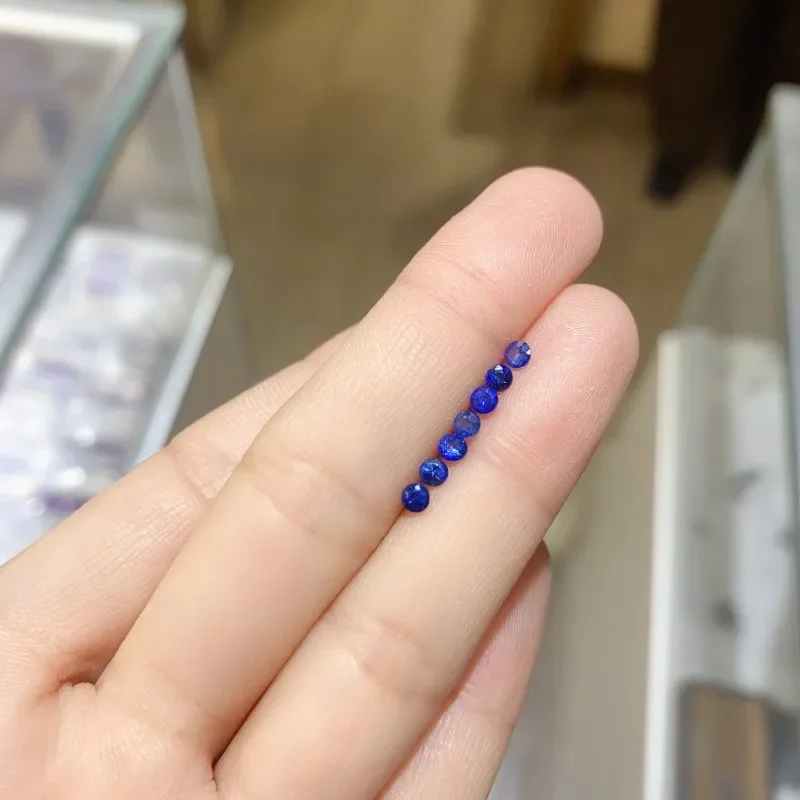 

YULEM Natural Royal Blue Sapphire 3x3mm Natural Sapphire Loose Stonefor Jewelry DIY