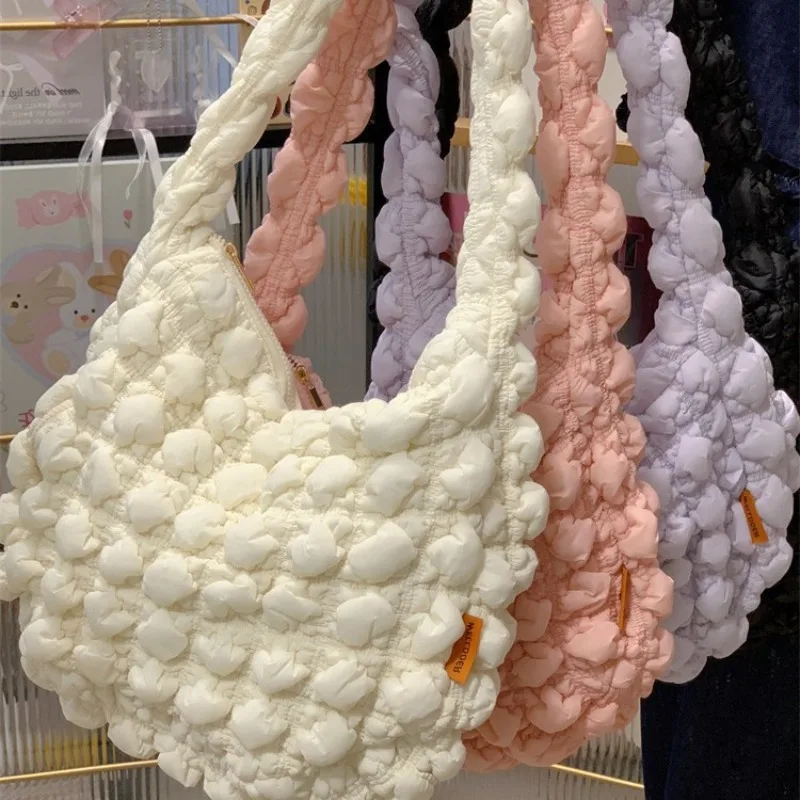 

Лето 2022, новая большая сумка Cloud Bag L Bubble Bag, корейская версия женской сумки через плечо, милая универсальная сумка-мессенджер