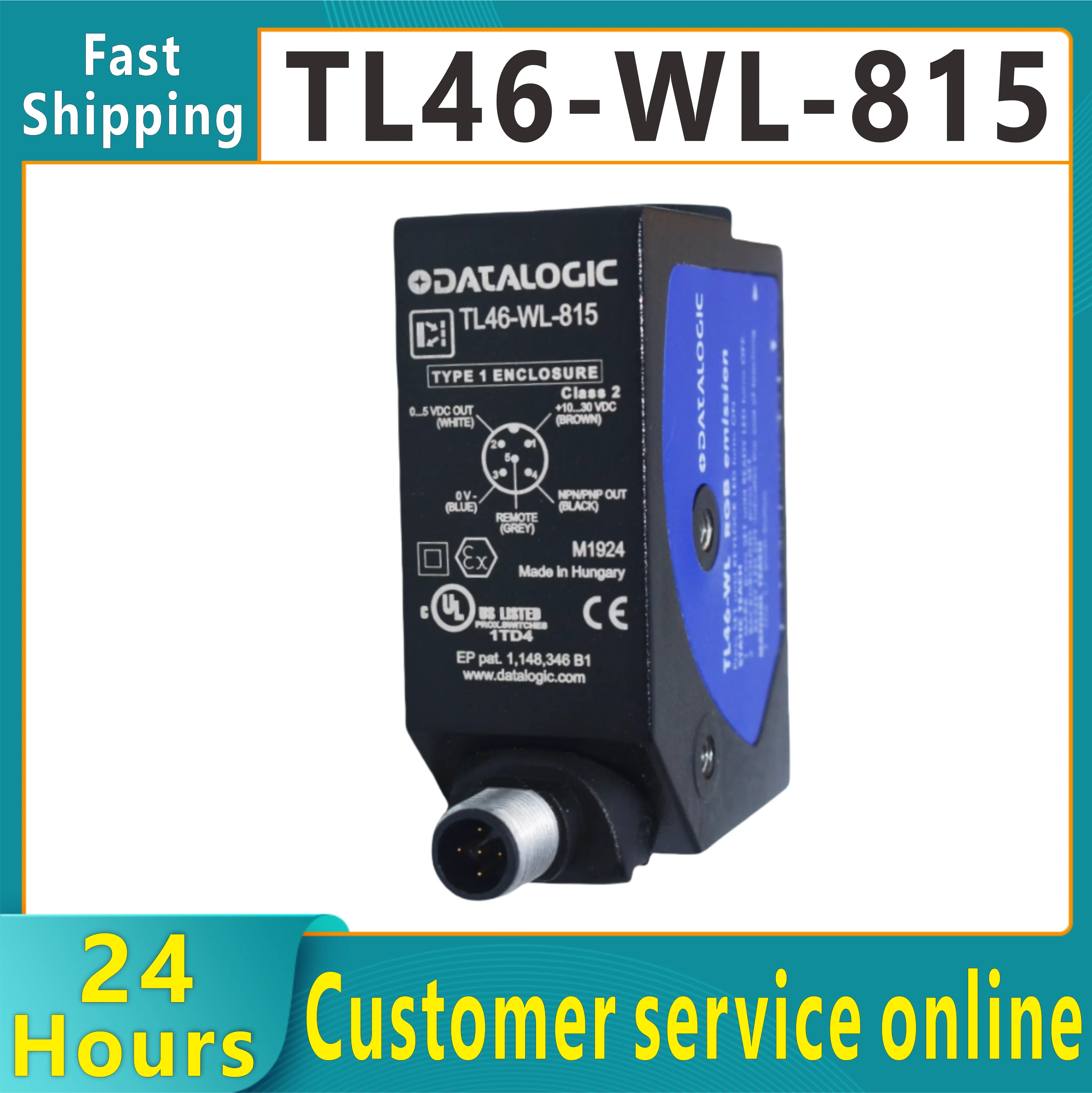 New original TL46-WL-815 TL46-W-815G DATALOGIC color photoelectric sensor  contrast sensor