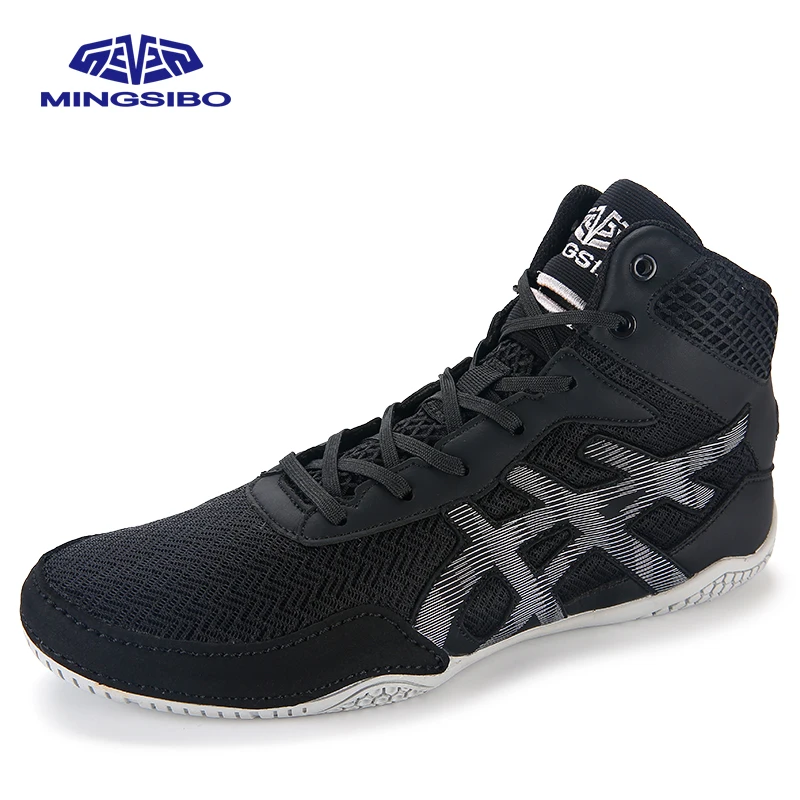 Boxing Shoes Breathable Mesh Non-slip Sole Lightweight Training Sneakers for Kickboxing Wrestling Combat Sports Size 36-47