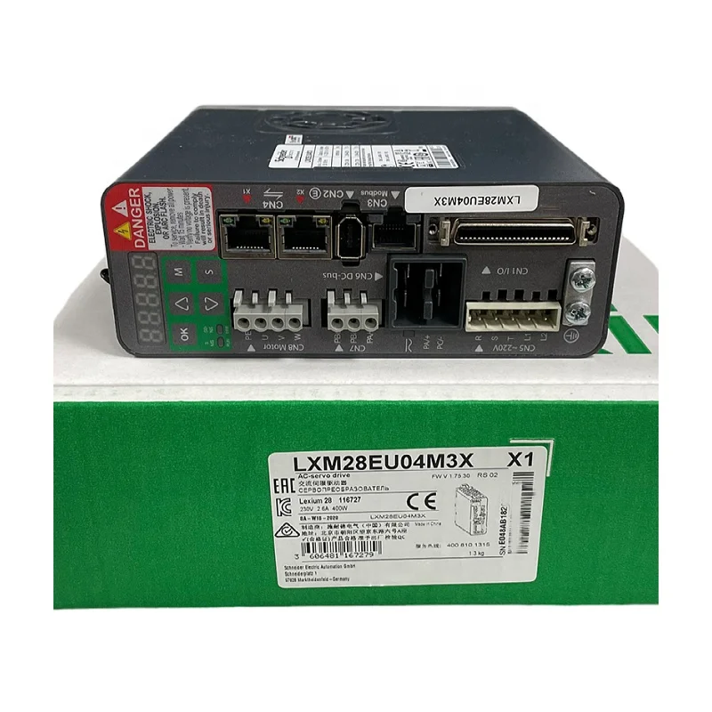 Brand new Motion PLC controller 400W LXM28EU04M3X AC servo driver In Stock for Schneider