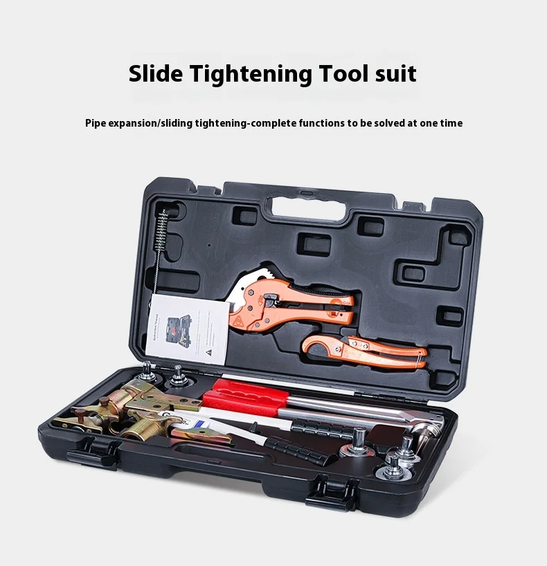 Pex-1632 Manual Mechanical Sliding Clamp Expander 20mm Stroke Floor Heating Pipe Expansion Slider Water Tool Hydraulic Tools