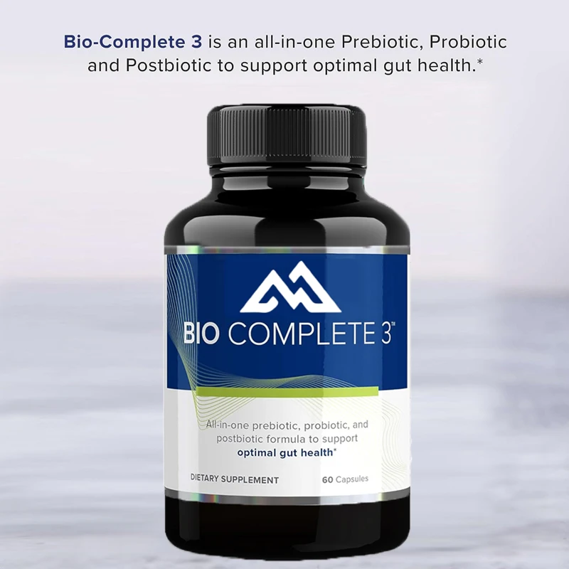 Bio Complete 3- Probiotics and probiotic mixtures support gut health, immune system, and digestive tract supply for 30 days