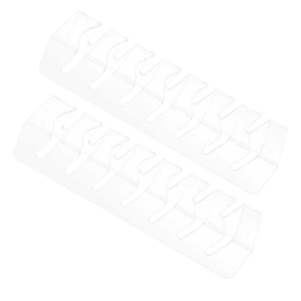 

2pcs Hat Holder Desktop Acrylic Baseball Cap Rack Display Stand Hat Display Holder For Tabletop Storage Organizer