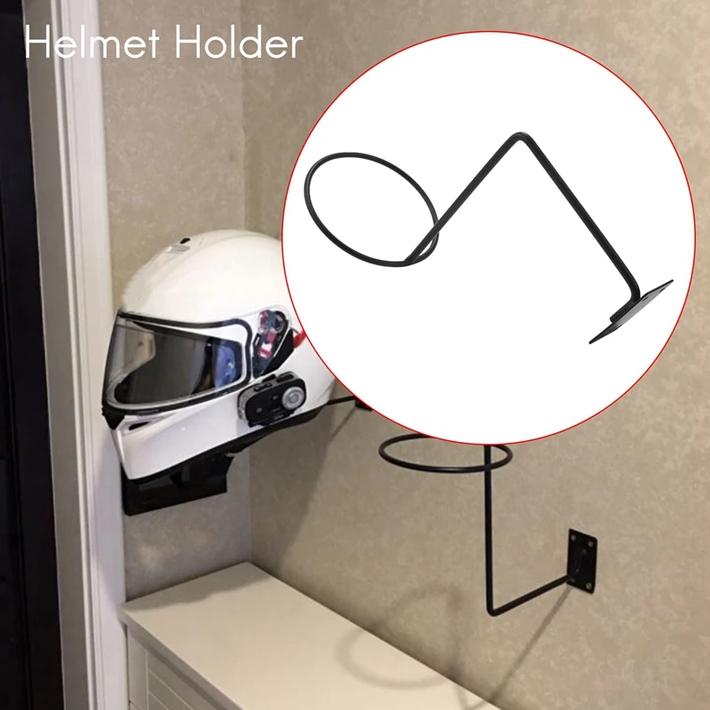 2 Pack Motorcycle Accessories Helmet Holder Helmet Hanger Rack Wall Mounted Hook For Coats, Hats, Caps