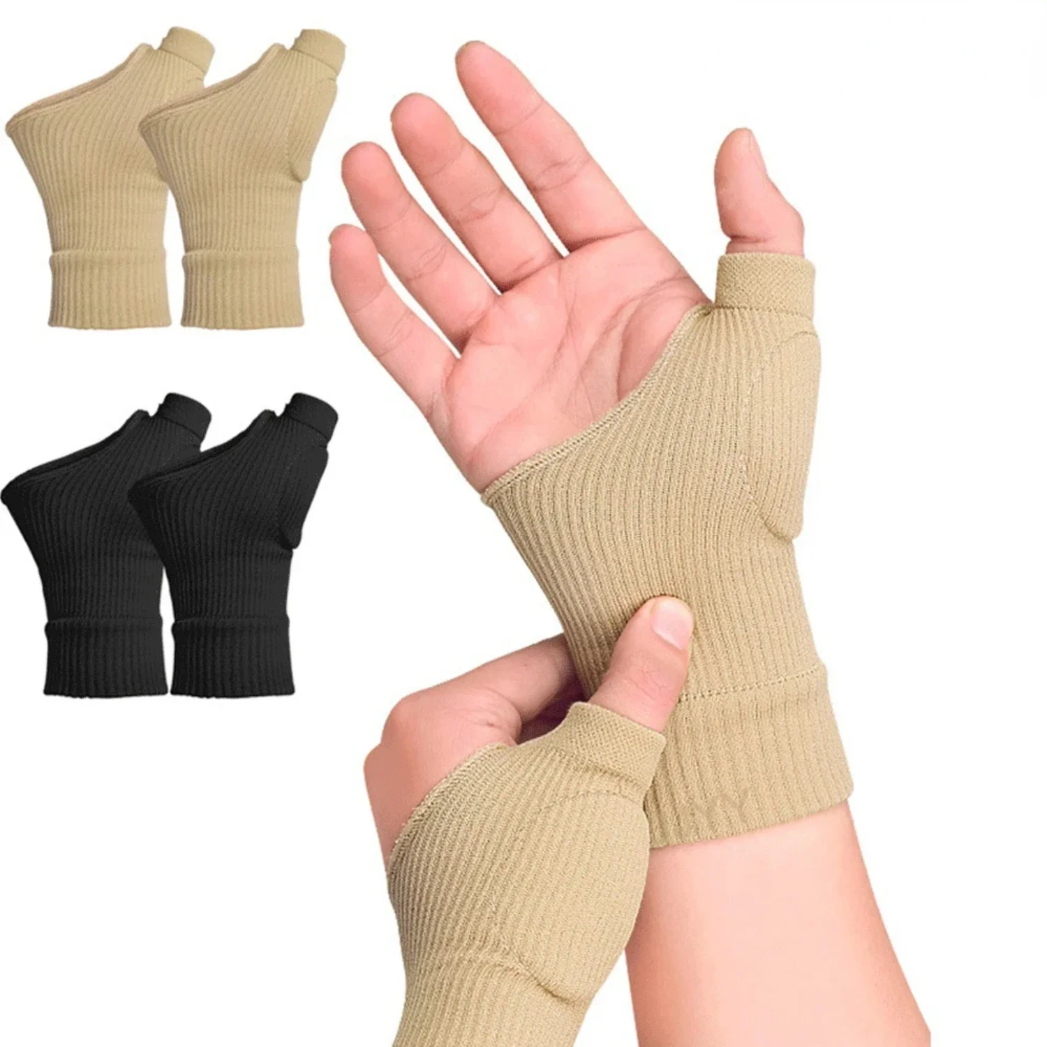 

Warm and elastic half-finger fitness gloves for men and women, perfect for active lifestyles. Includes cold-proof wristband for