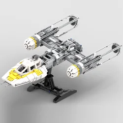 1693PCS Y WING STARFIGHTER Space War Weapon MOC SpaceShip Battle Model Building Blocks Architecture DIY Assembly Model Toys Gift