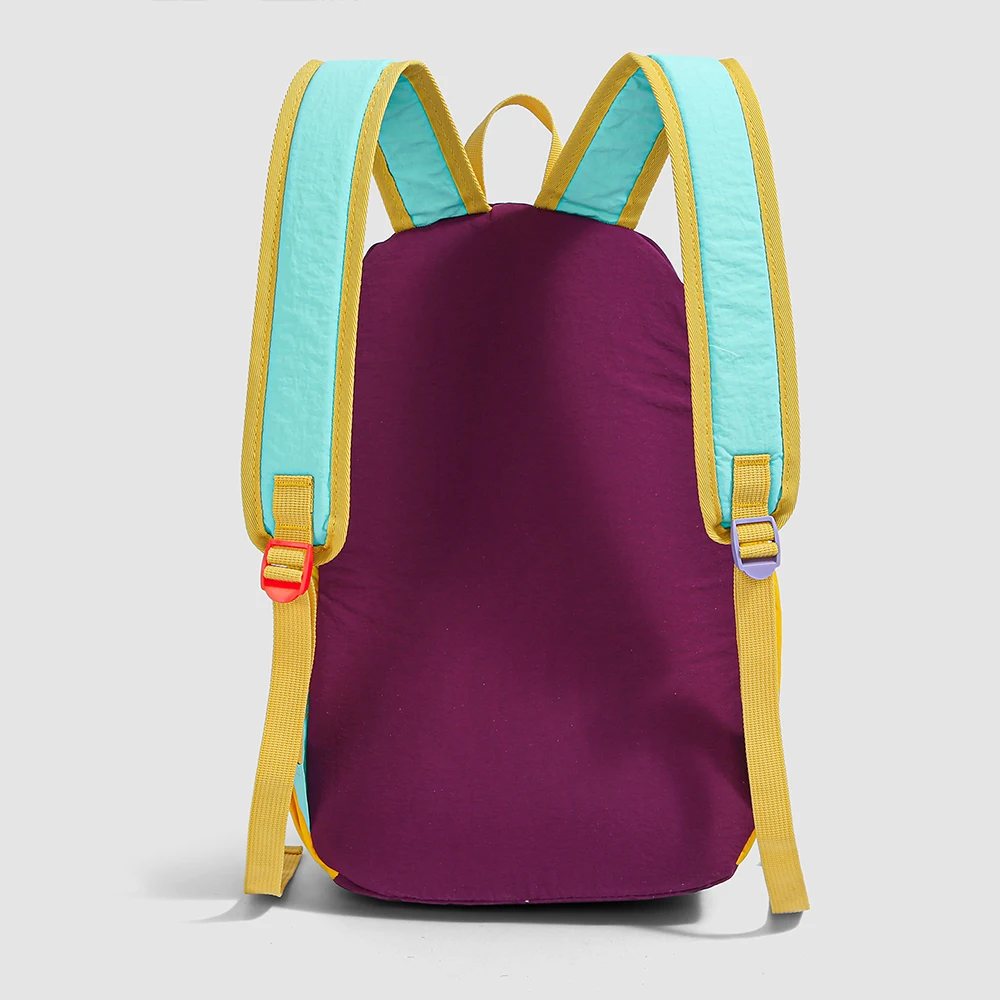 Outdoor Lightweight Dopamine Hiking Bag, Color-Blocking Versatile Small Backpack, Leisure Sports Cycling Travel Bag