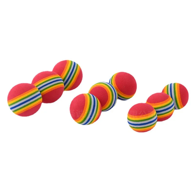 10/20pcs Golf 38mm EVA Foam Indoor Practice Golf Soft Rainbow Balls Golf Swing Training Balls Sponge Foam Golf Ball