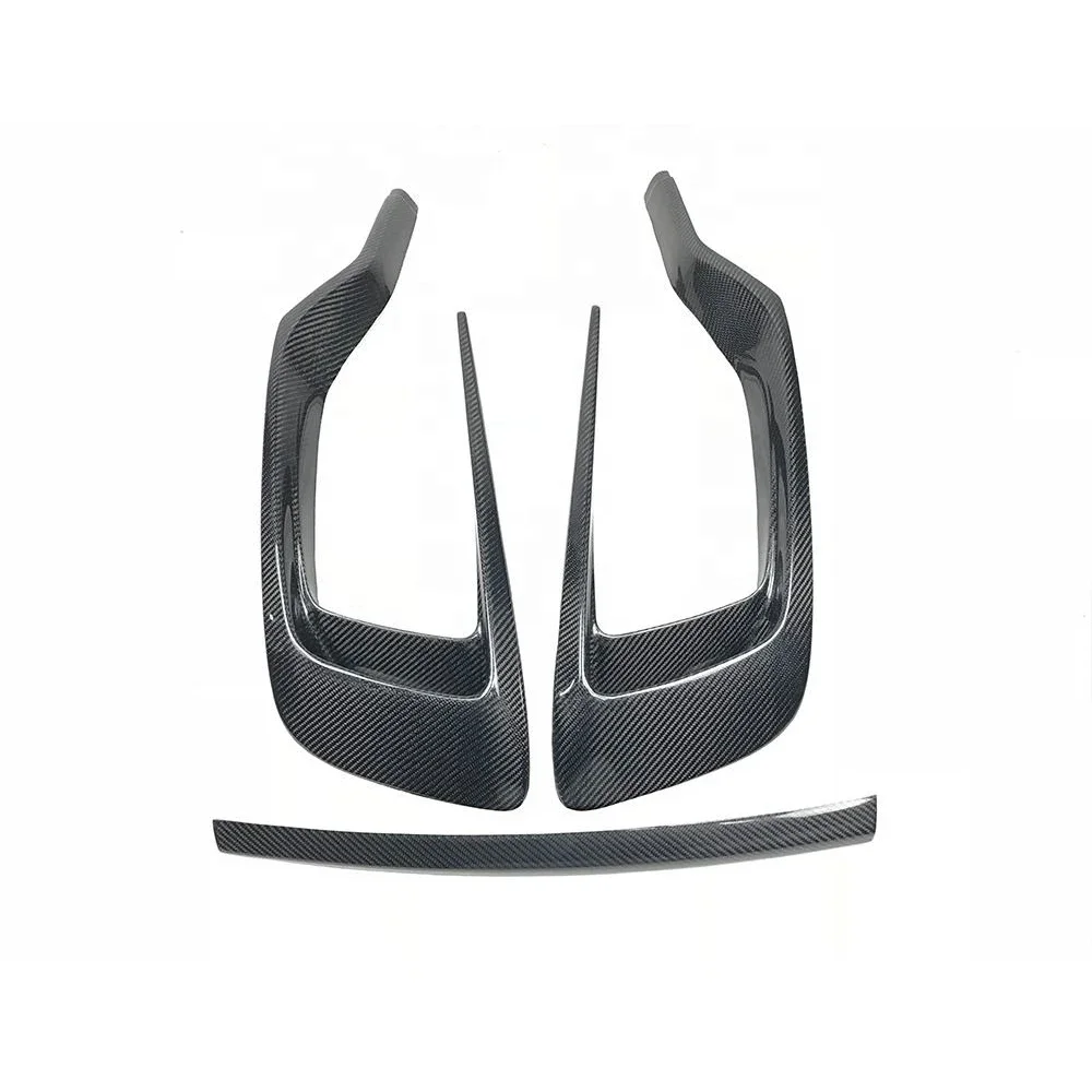 Carbon Fiber Front Splitters Eyebrows Covers Trim Frame Front Splitters for Maserati Levante Front Middle Lip Decoration